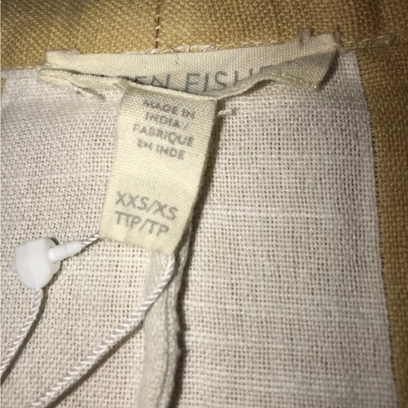 EILEEN FISHER REED STRIPED ORGANIC COTTON DOUBLEWEAVE KIMONO JACKET XXS - Picture 7 of 8